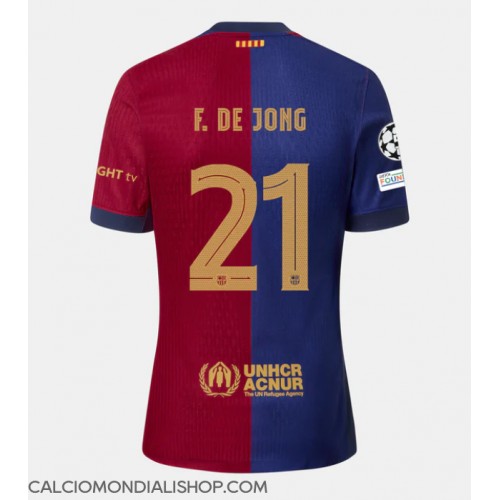 Maglie da calcio Barcelona Frenkie de Jong #21 Prima Maglia 2024-25 Manica Corta